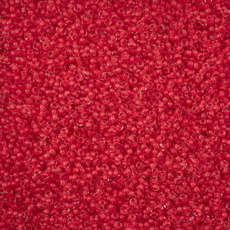 10-08A98, Czech 22g Color Lined Terra Intensive Red