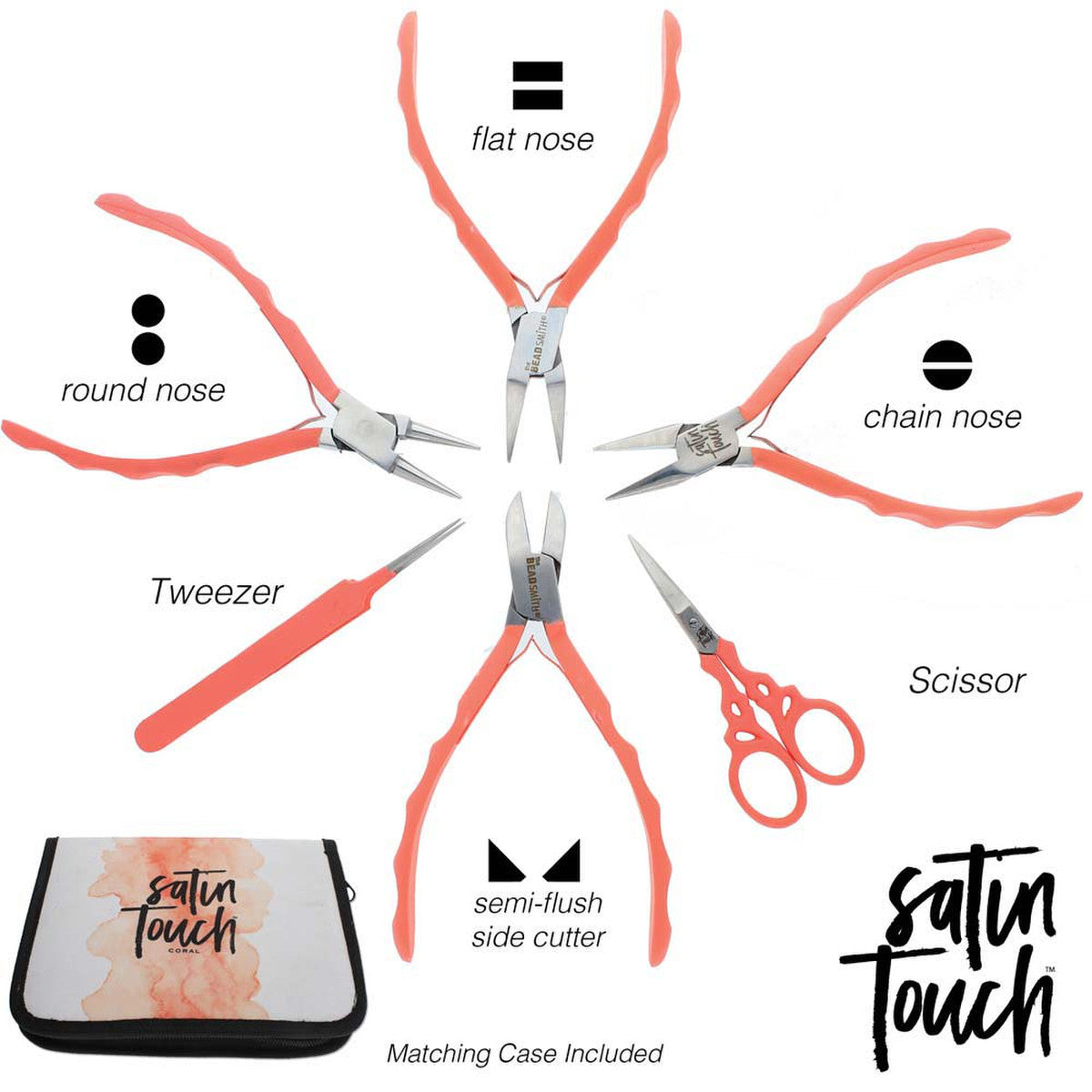 Pliers, Satin Touch Tool Set