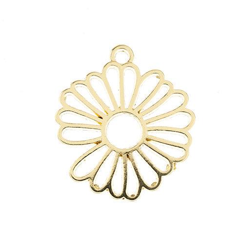 Beadwork Finding - Flower, 25x28mm per pair - PoCo Inspired