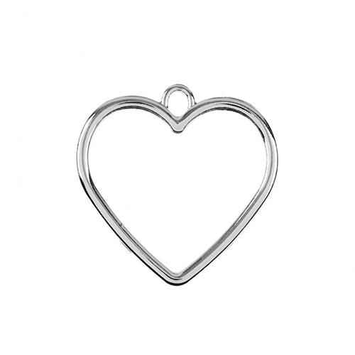 Beadwork Finding - Heart, 25mm per pair - PoCo Inspired