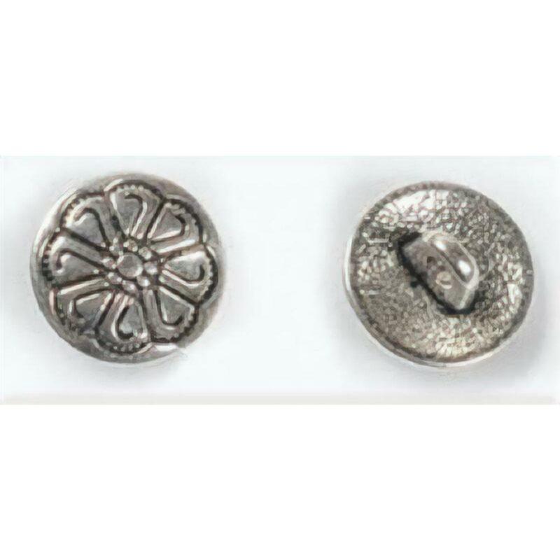 Button, Flower design 12x7mm - PoCo Inspired