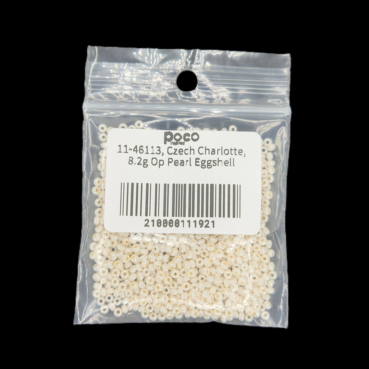 11-46113, Czech Charlotte, 8.2g Op Pearl Eggshell