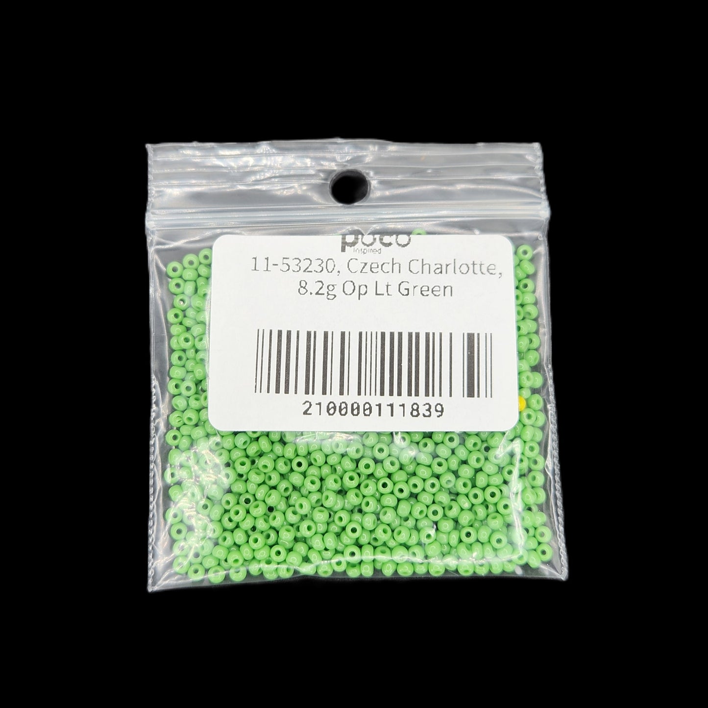 11-53230, Czech Charlotte, 8.2g Op Lt Green