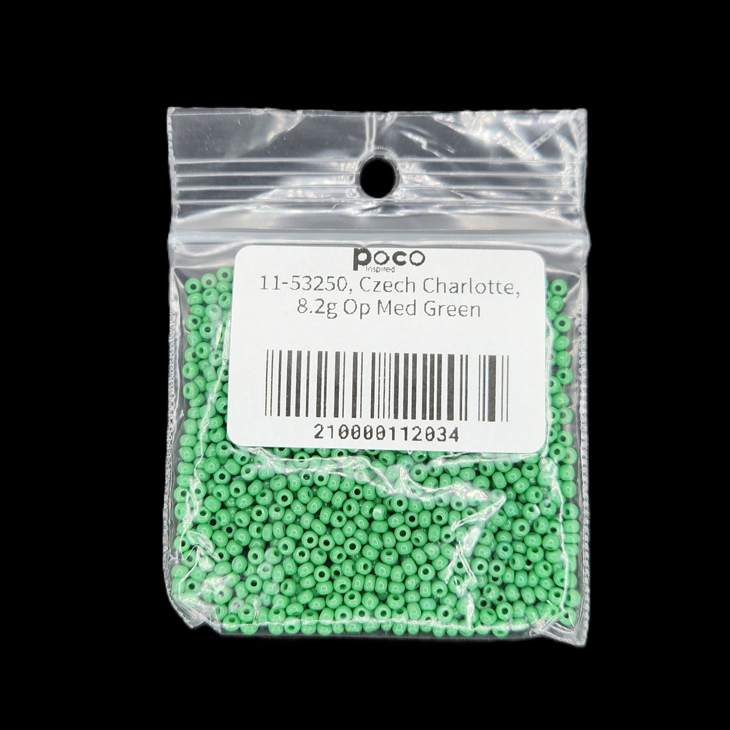 11-53250, Czech Charlotte, 8.2g Op Med Green