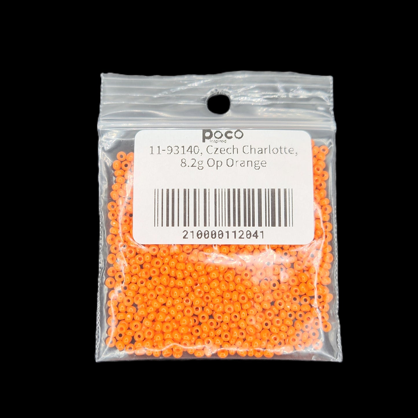 11-93140, Czech Charlotte, 8.2g Op Orange