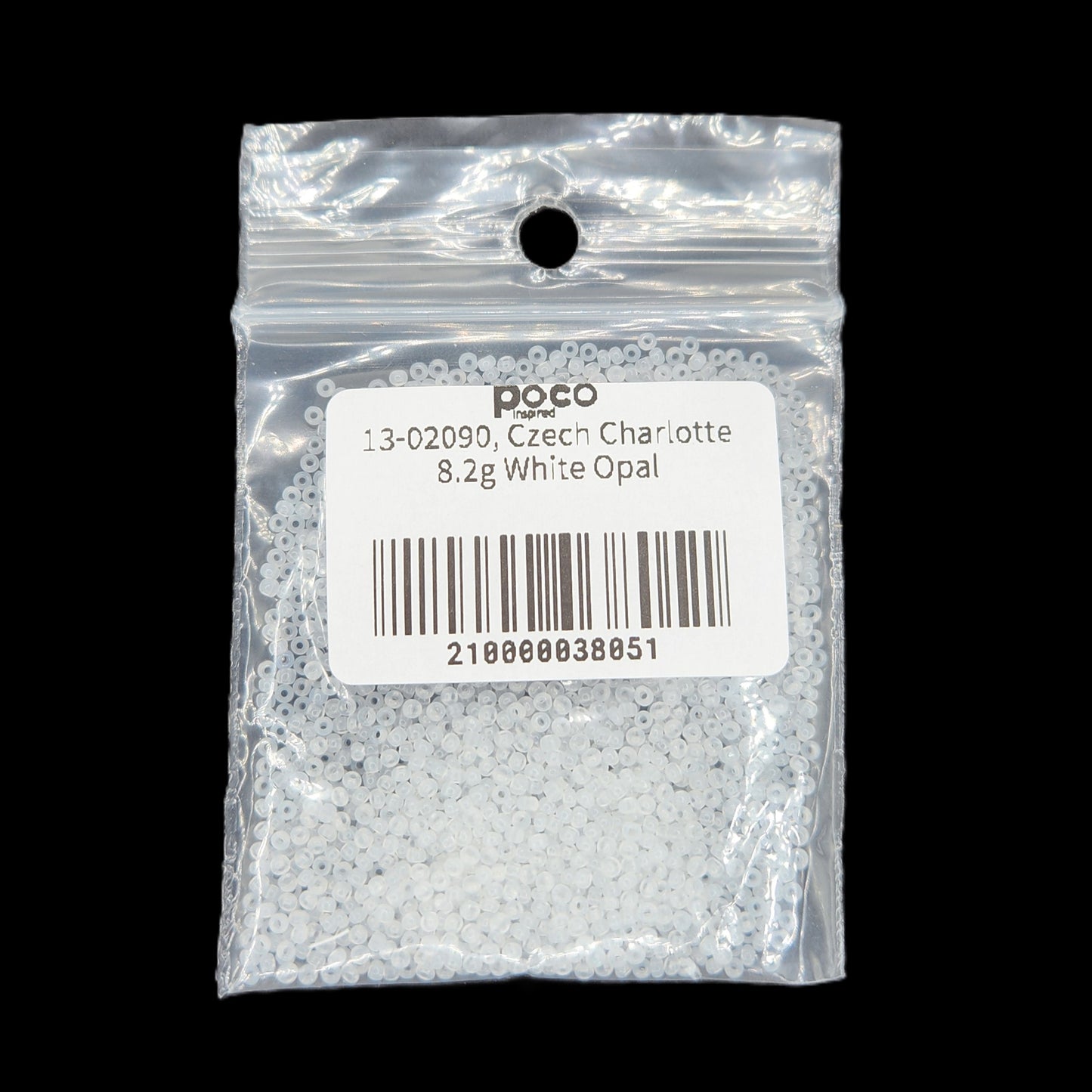 13-02090, Czech Charlotte 8.2g White Opal