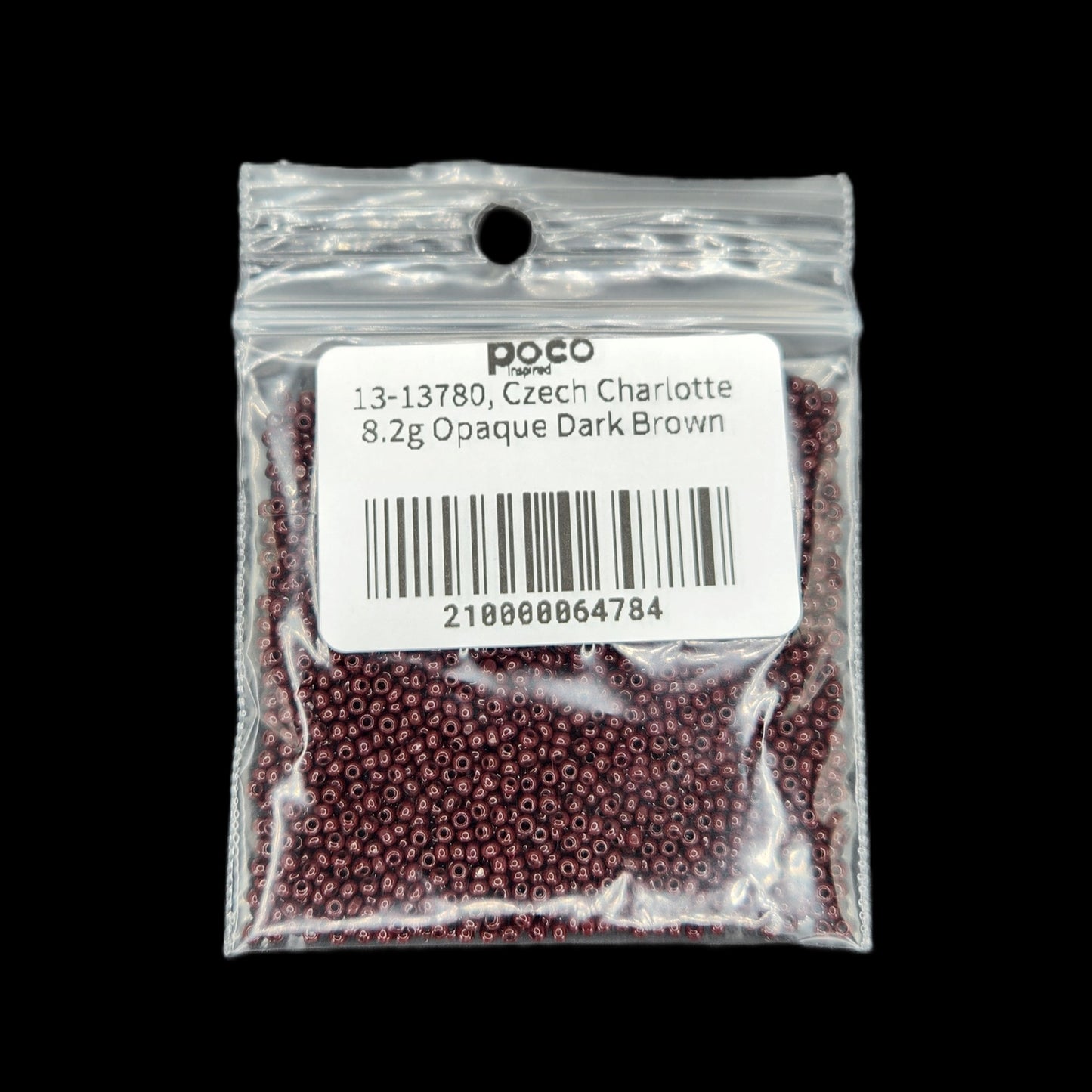 13-13780, Czech Charlotte 8.2g Opaque Dark Brown