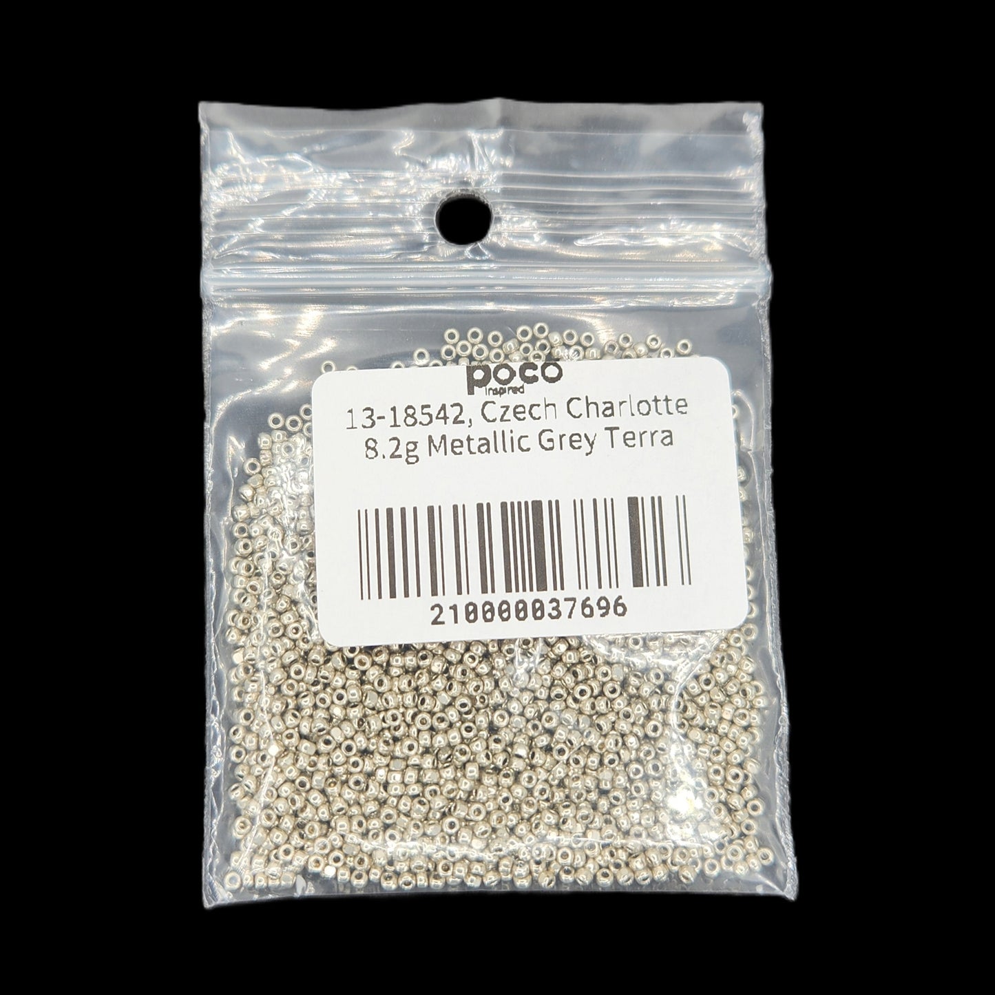 13-18542, Czech Charlotte 8.2g Metallic Grey Terra