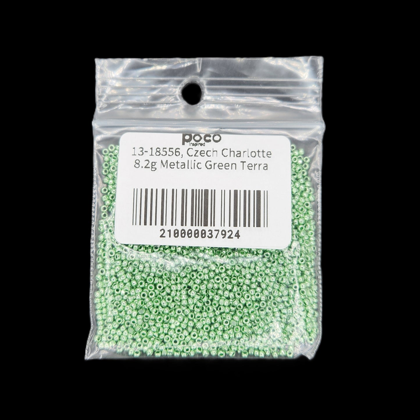 13-18556, Czech Charlotte 8.2g Metallic Green Terra