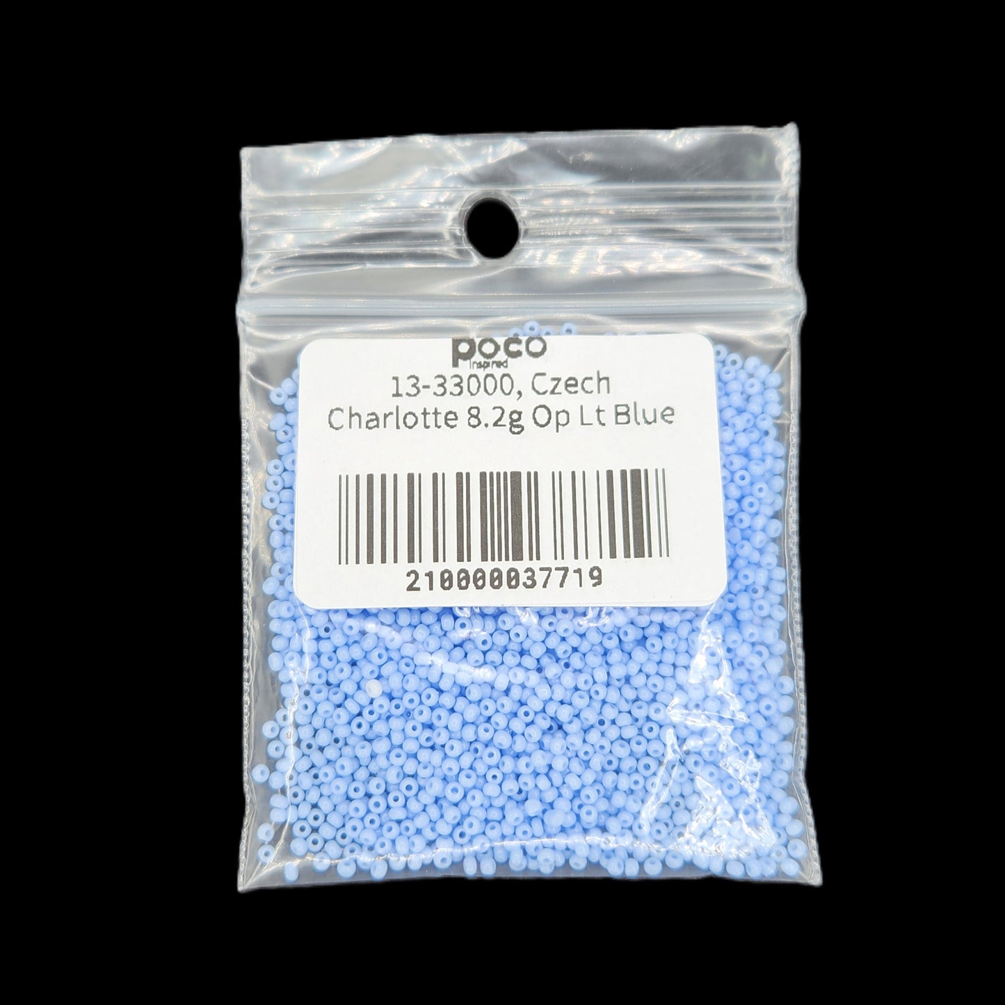 13-33000, Czech Charlotte 8.2g Op Lt Blue