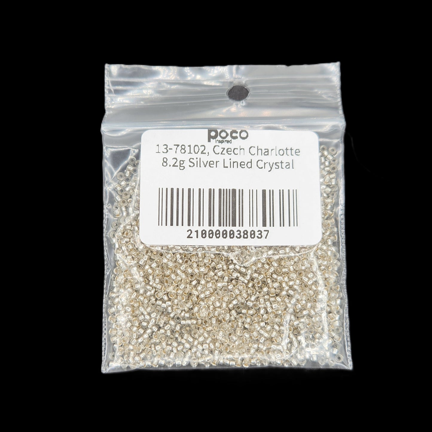 13-78102, Czech Charlotte 8.2g Silver Lined Crystal