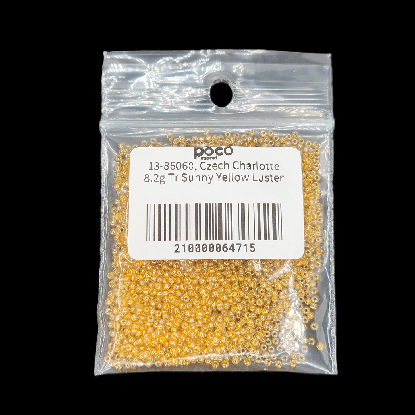13-86060, Czech Charlotte 8.2g Tr Sunny Yellow Luster