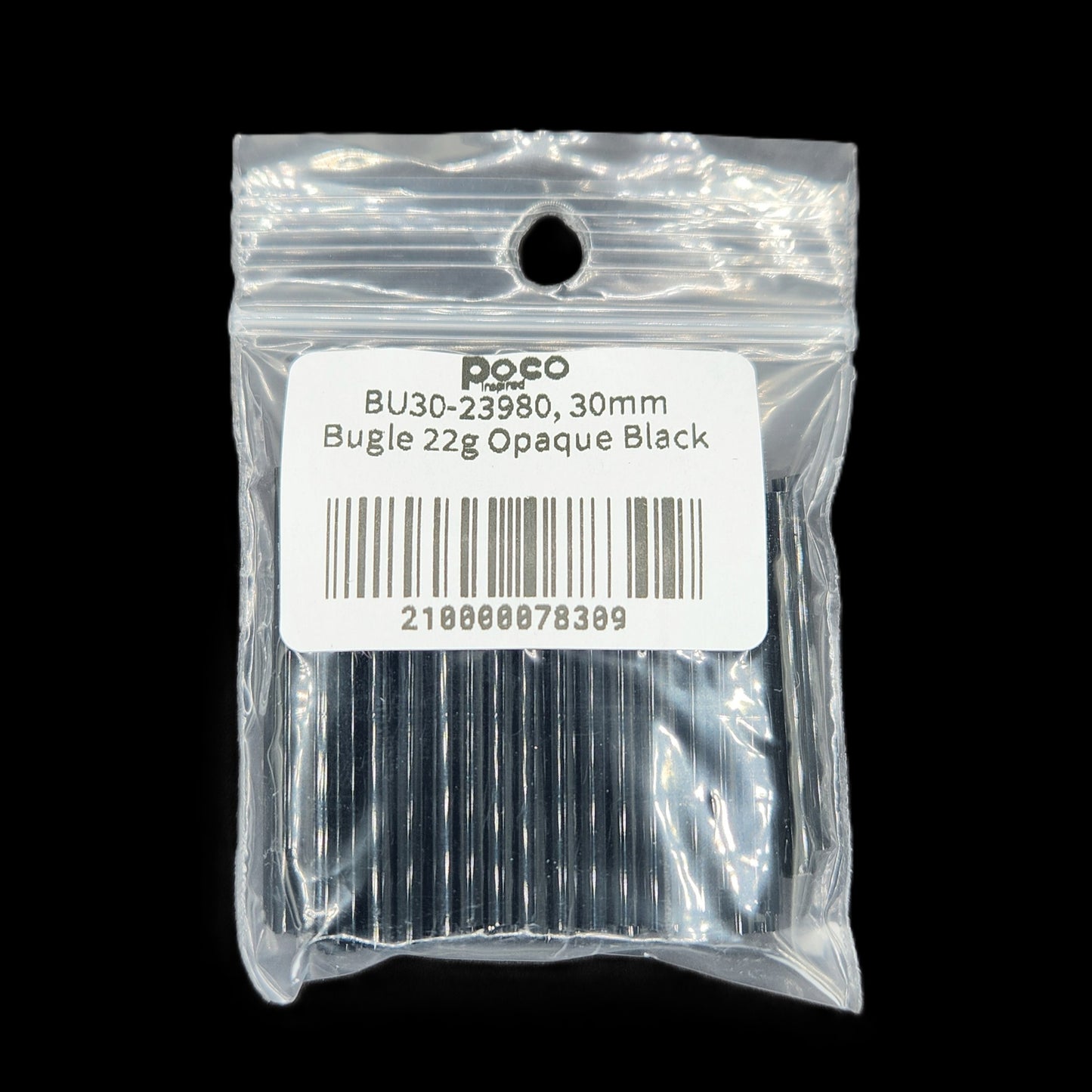 BU30-23980, 30mm Bugle 22g Opaque Black