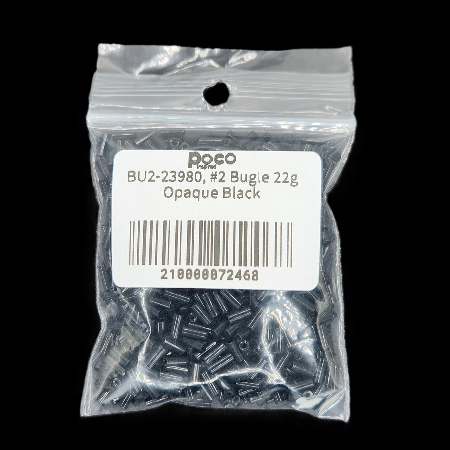 BU2-23980, #2 Bugle 22g Opaque Black