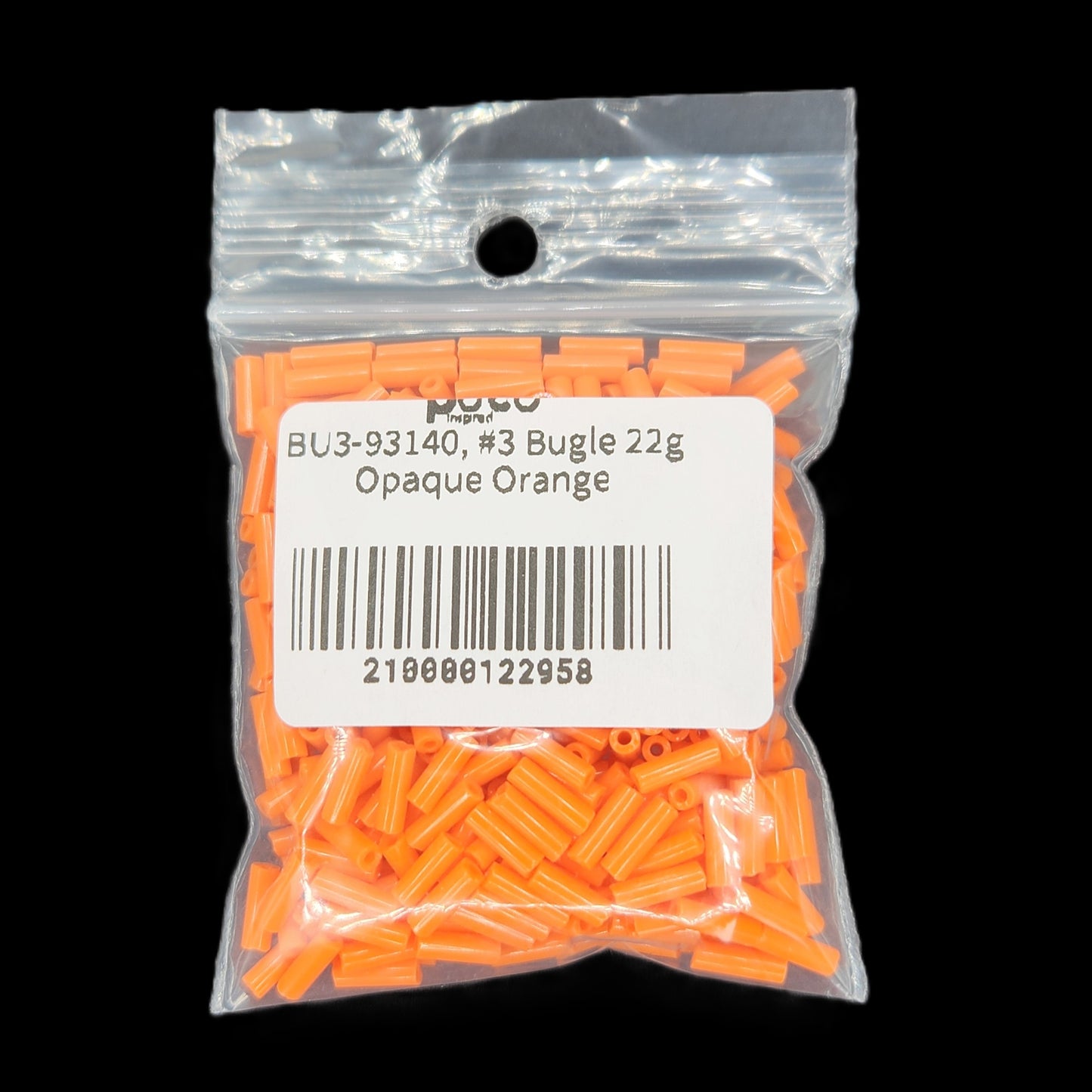 BU3-93140, #3 Bugle 22g Opaque Orange