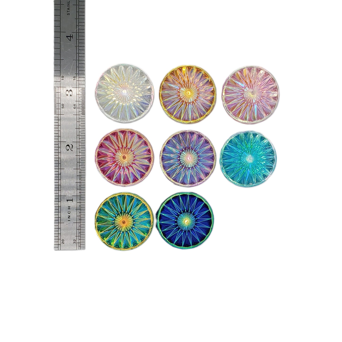Resin Cab - Round Large, Starburst