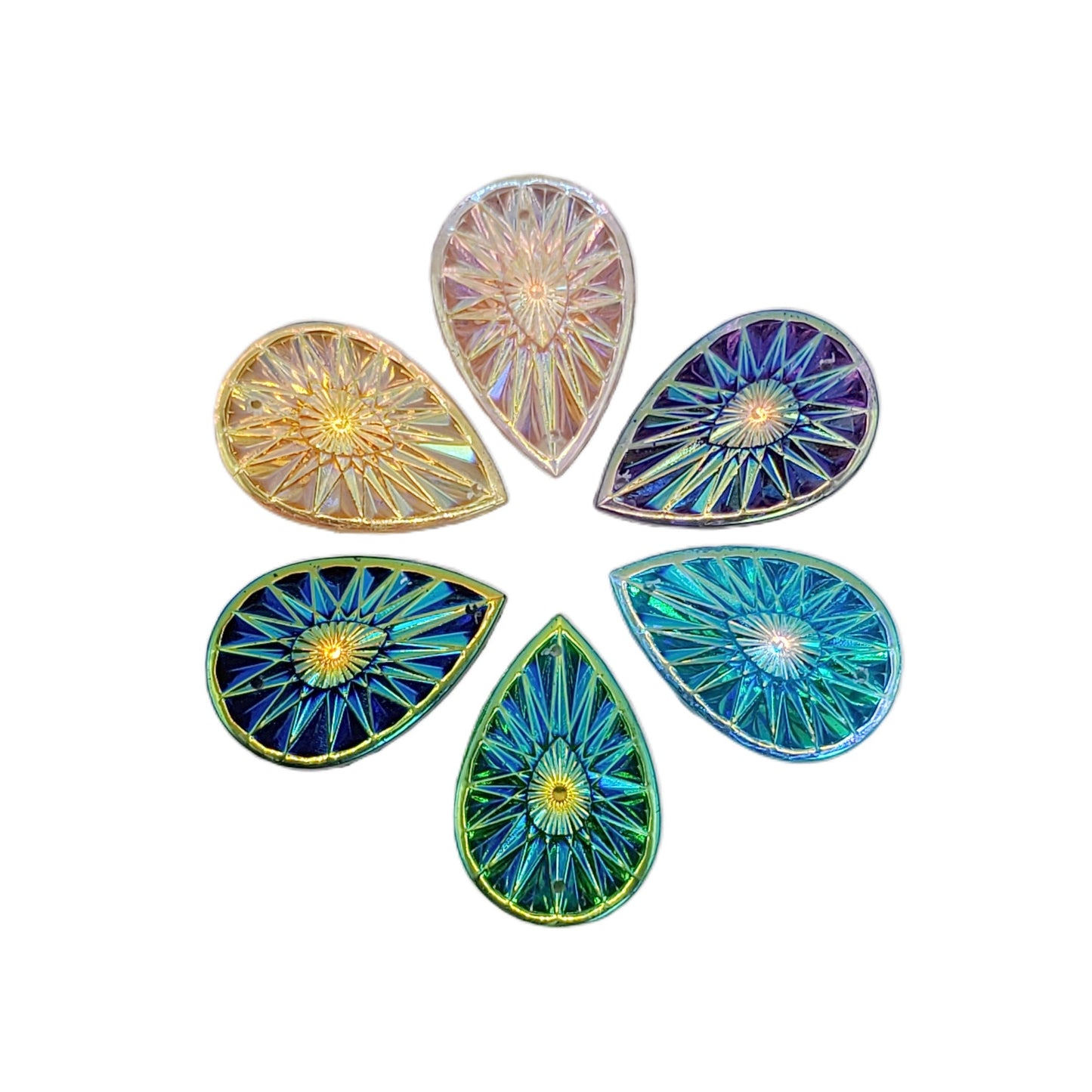 Resin Cab - Teardrop Medium, Starburst