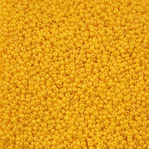 10-42101, Czech 22g PermaLux Dyed Chalk Dk. Yellow - PoCo Inspired