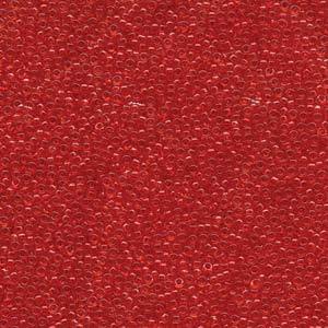 15-140, Miyuki 8.2g Transparent Red Orange