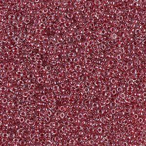 15-1554, Miyuki 8.2g Sparkle Maroon Lined Crystal
