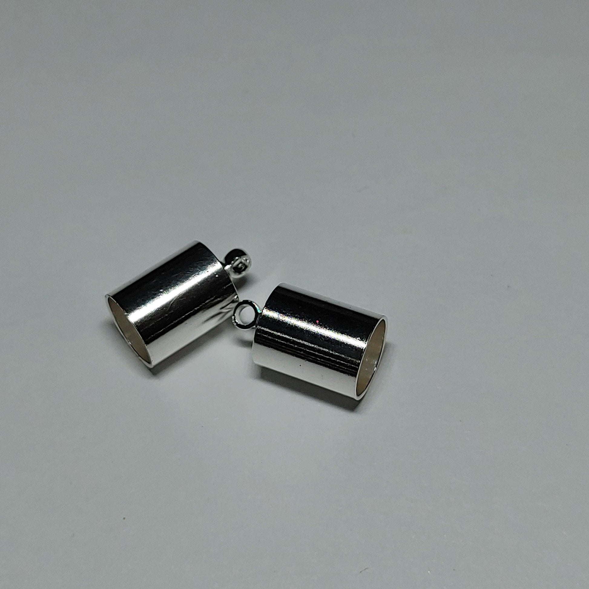 End Cap - Barrel 6 pk Silver 6mm