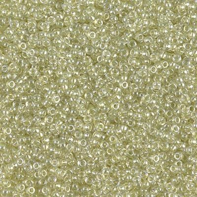 15-1527, Miyuki 8.2g Sparkle Peridot Lined Crystal