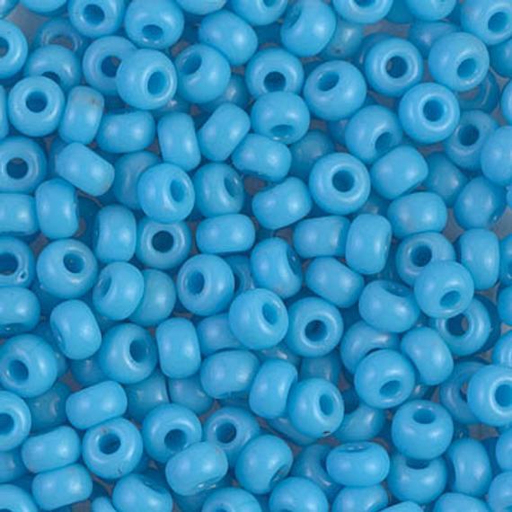 6-413, Miyuki 20g Opaque Turquoise Blue