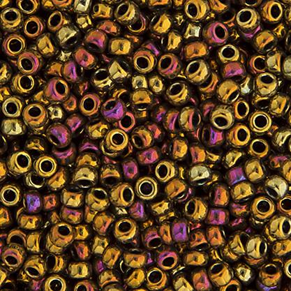 11-462, Miyuki 22g Metallic Gold Iris
