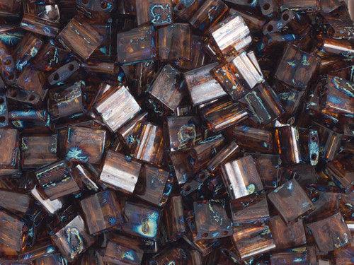 Transparent Dark Topaz Picasso - Tila, Miyuki 5.2g