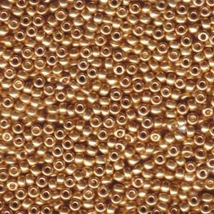 8-1052, Miyuki 22g Galvanized Gold