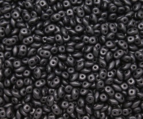 Matte Jet - SuperDuo, 2.5x5mm 22g