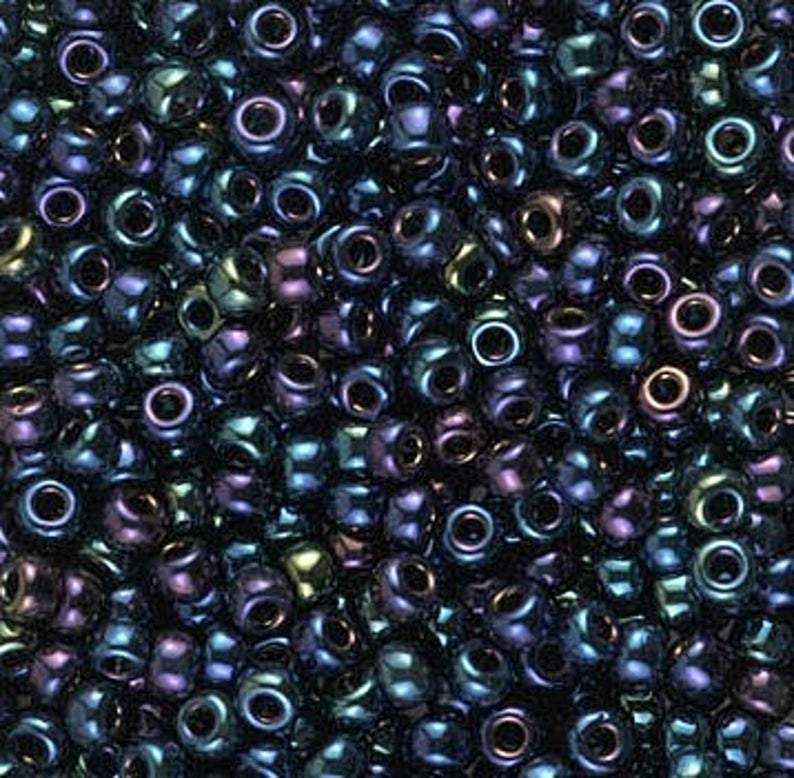 8-452, Miyuki 22g Metallic Dark Blue Iris