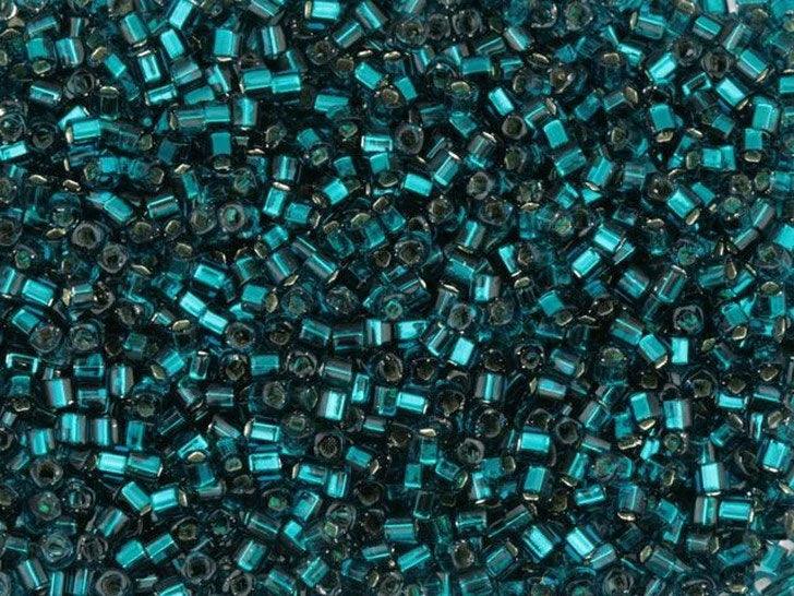 Silver Lined Teal - 1.5mm Cube, Toho 8.2g