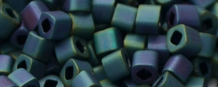 Metallic Matte Teal Iris - 1.5mm Cube, Toho 8.2g
