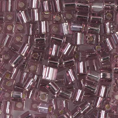 Silver Lined Smoky Amethyst - 1.8mm Cube, Miyuki 8.2g