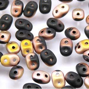 Jet Capri Matte Gold - MiniDuo, 2x4mm 8g