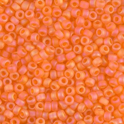 8-138FR, Miyuki 22g Matte Transparent Orange AB