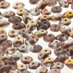 Matte Crystal Capri Gold - SuperDuo, 2.5x5mm 22g
