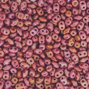 Chalk Ruby Luster - MiniDuo, 2x4mm 8g