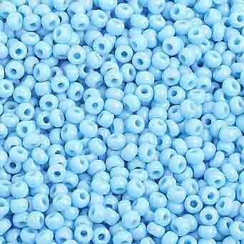 11-34907, Czech 22g Opaque Light Blue