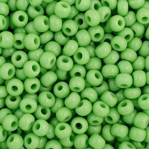 11-34909, Czech 22g Opaque Light Green
