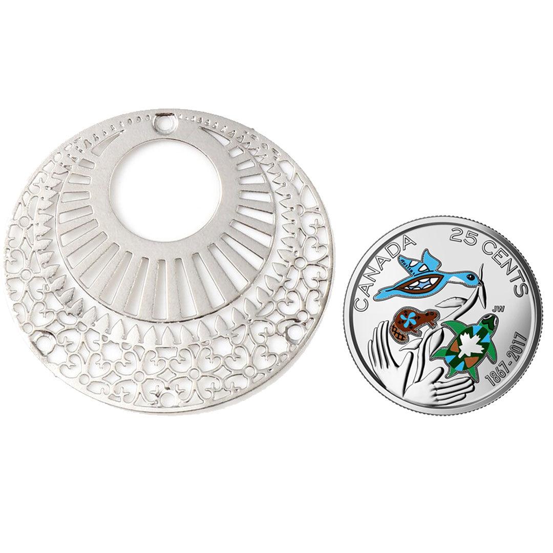 Charm Metal Painted Circle Hole - PoCo Inspired