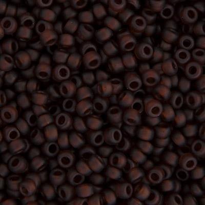 11-135F, Miyuki 22g Matte Tr Root Beer