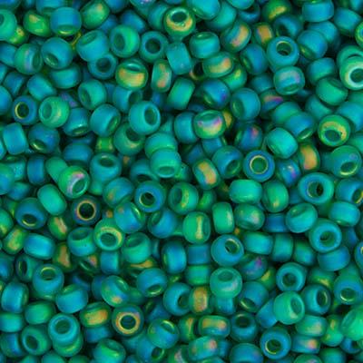 11-147FR, Miyuki 22g Tr Matte Emerald AB