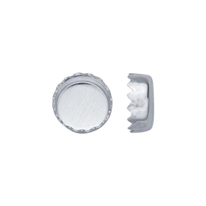 Bezel Cup SS 4mm Serrated