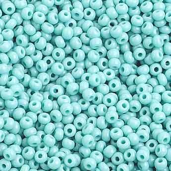 10-01016, Czech 22g Opaque Turquoise