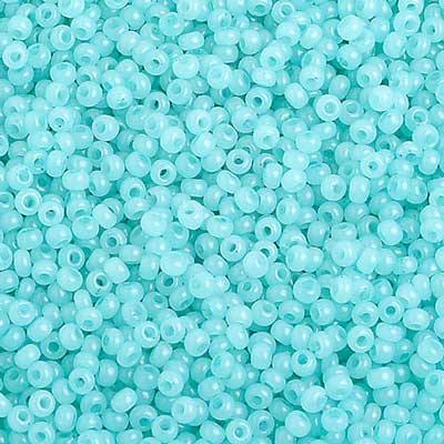 10-40006, Czech 22g Lt Turquoise Alabaster SOLGEL