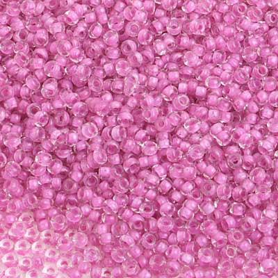 10-38325, Czech 22g Colour Lined Fuchsia Terra