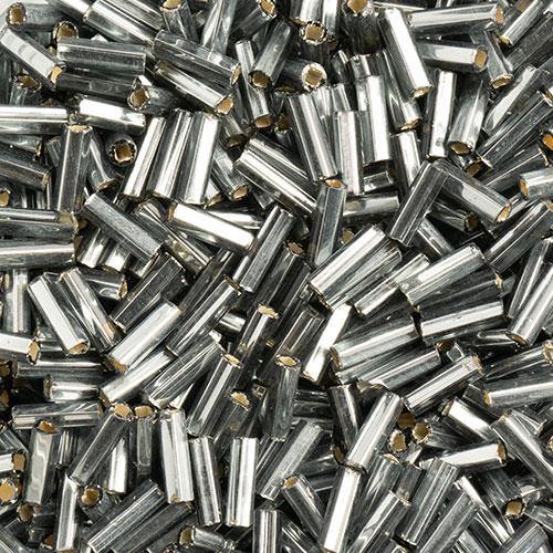 Silver Lined Grey - Bugle, #3 25g