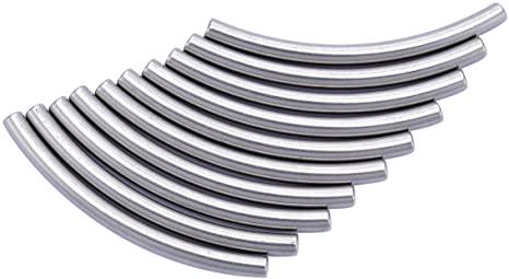 Tube, aprx 10 Silver 2x38mm